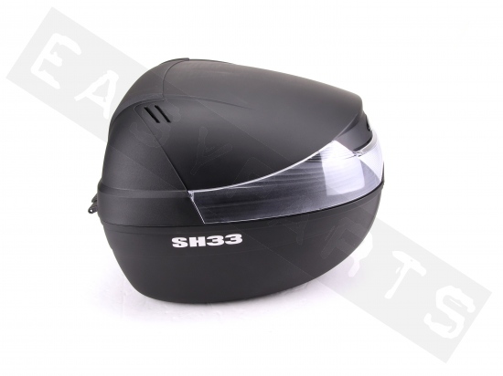 Top case 33L & backrest SUPER SOCO black universal (By Shad)